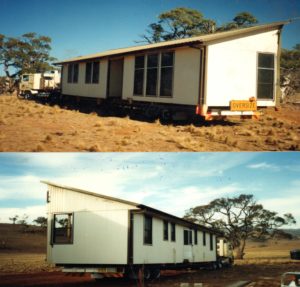 Our homestead as it arrived the top is the front and botton the rear